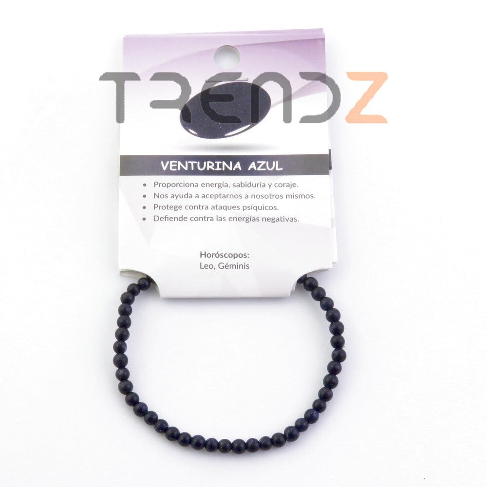 Pulsera venturina azul