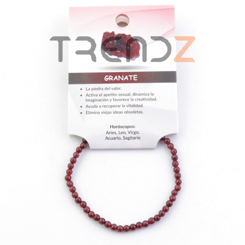 Pulsera elástica Granate