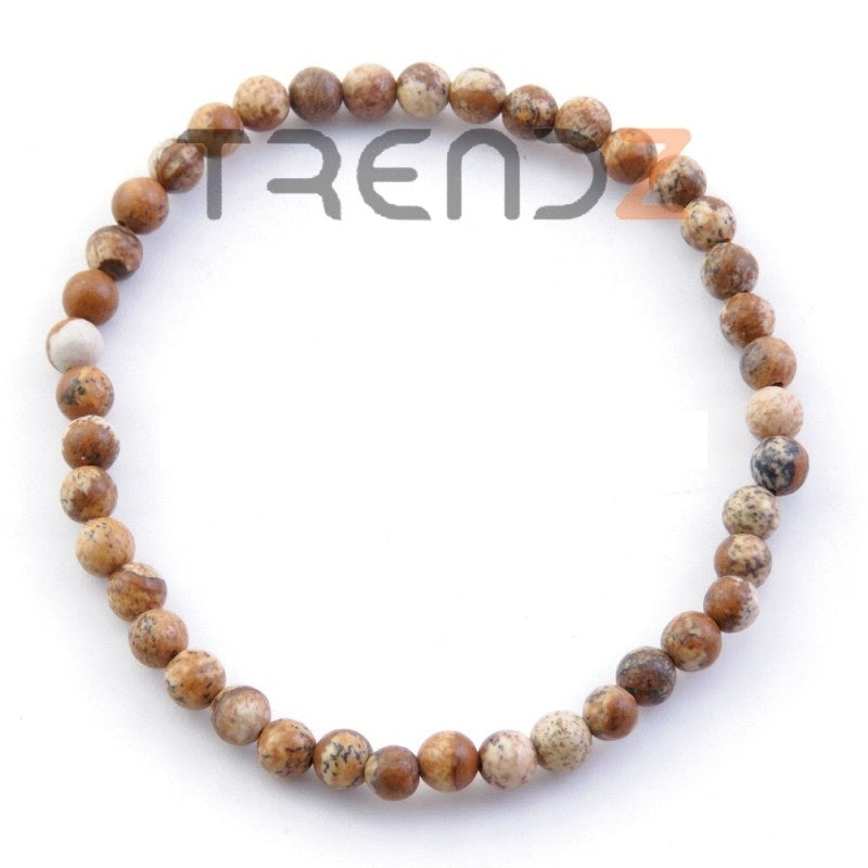 Pulsera elástica Jaspe Madera