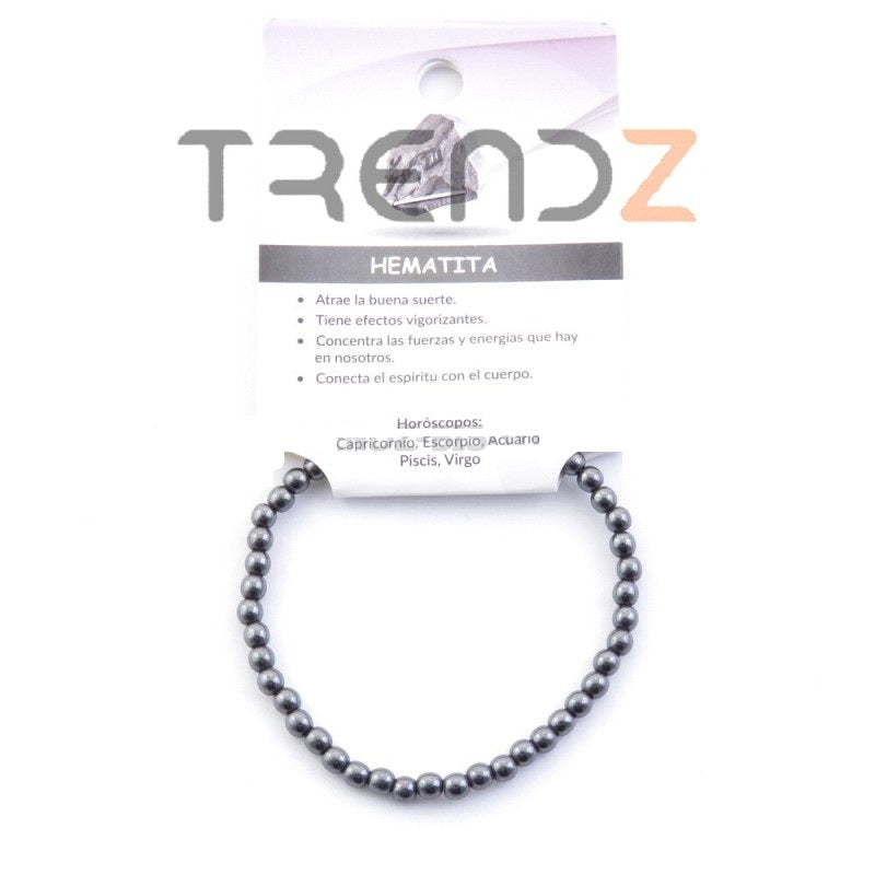 Pulsera elástica Hematita