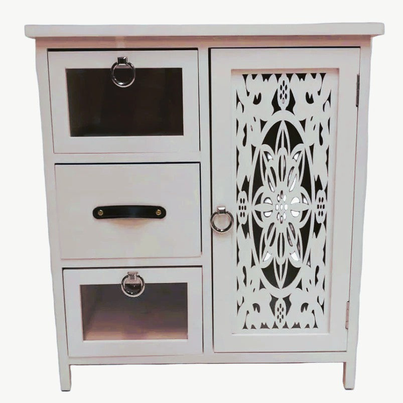 Mueble de madera troquelada