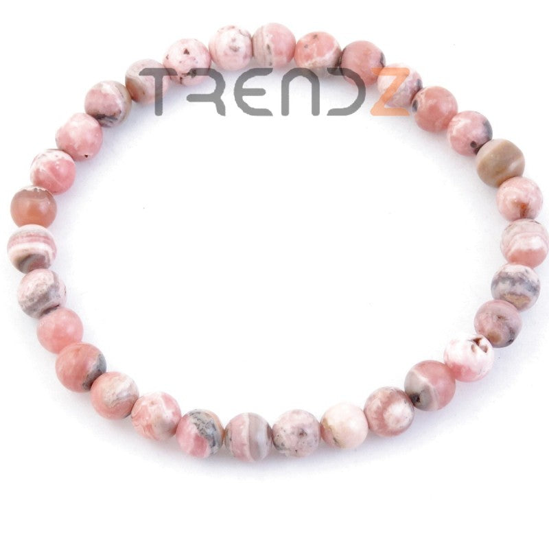 Pulsera rosa rodocrosita minerales