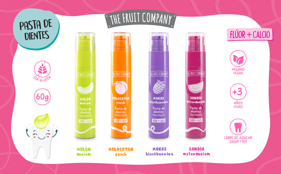 Pasta de dientes "The Fruit Company" (4 tipos)