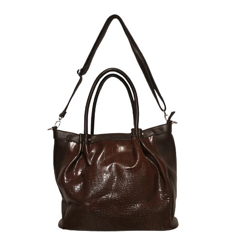 Bolso shopper efecto cuero