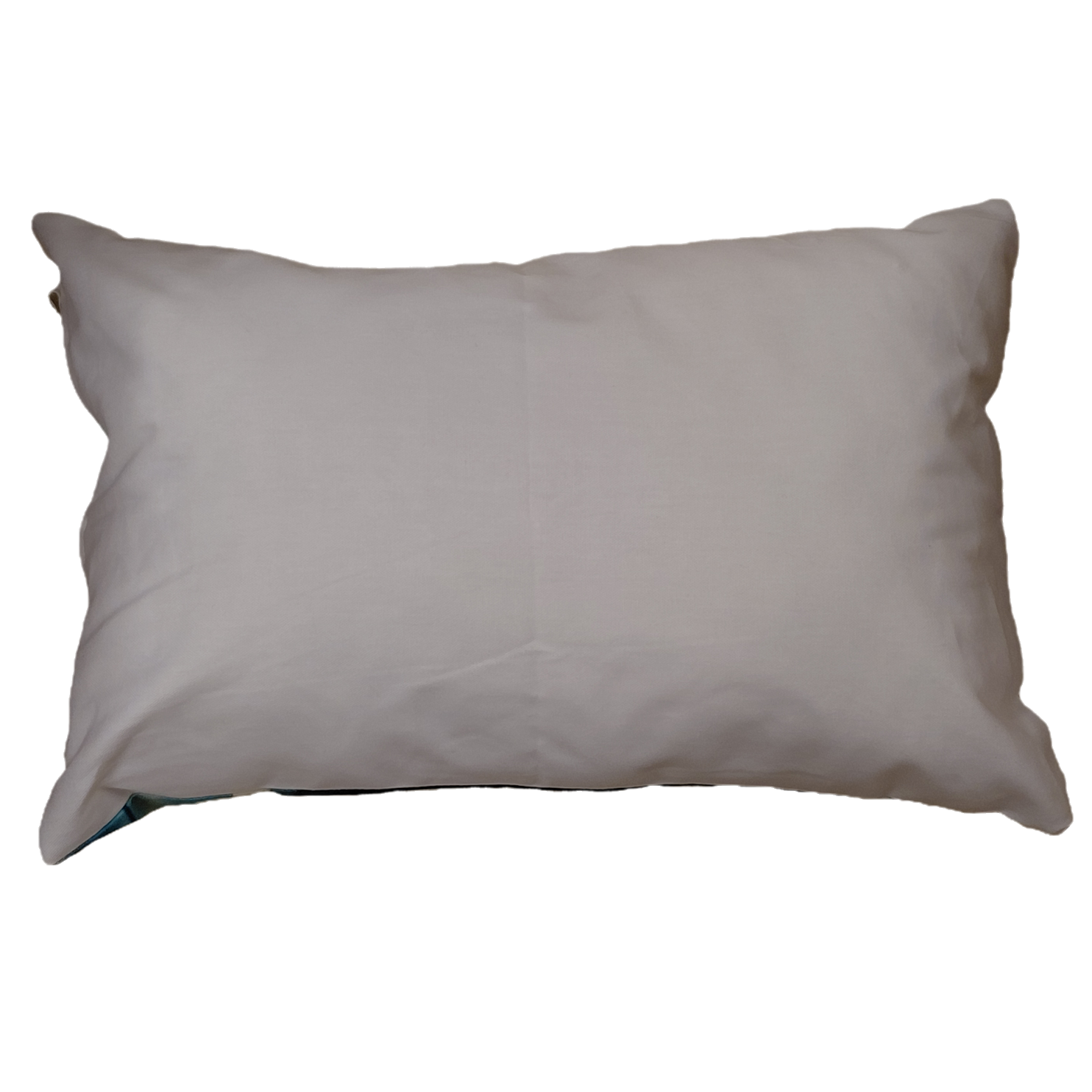 Cojín rectangular con motivos floreales