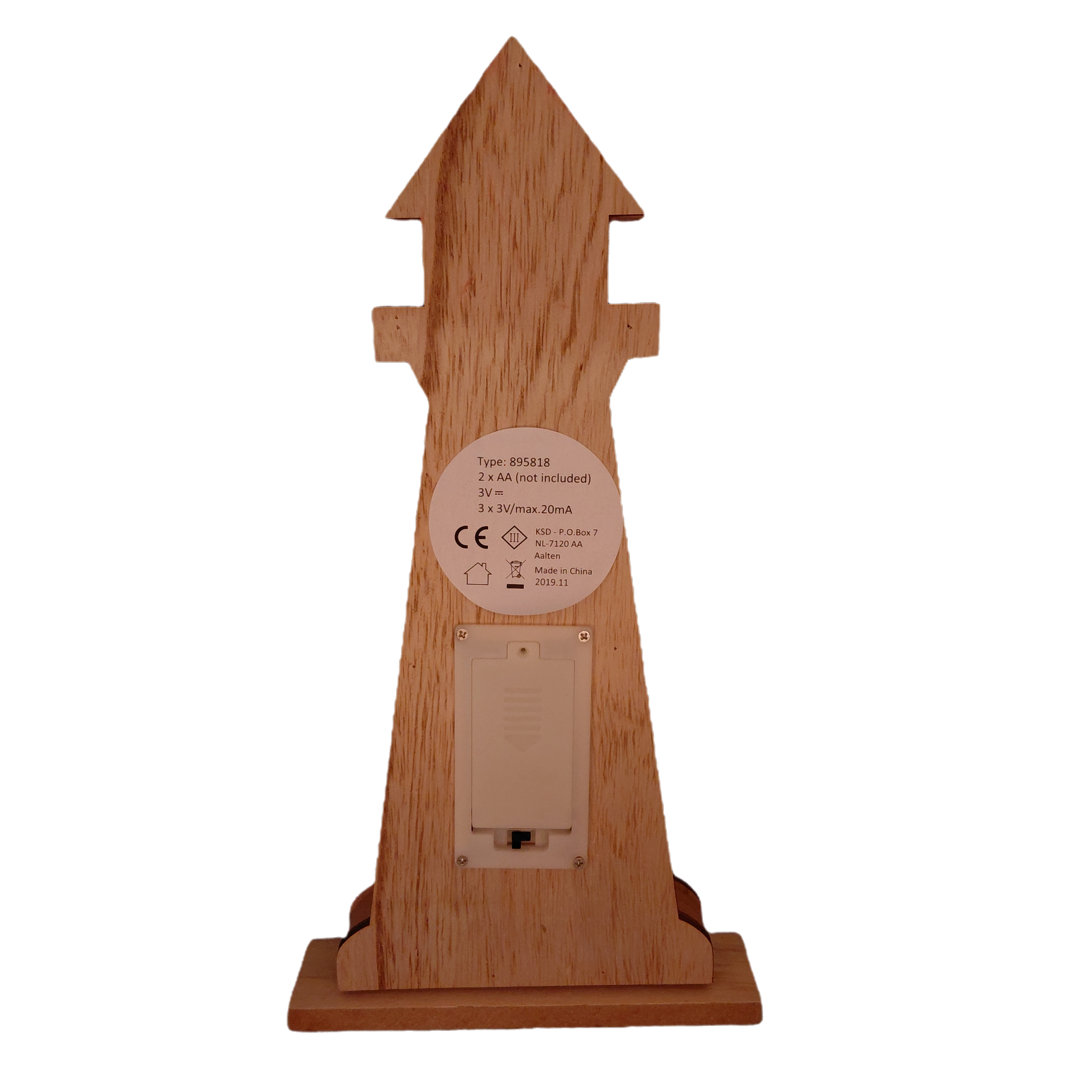 Faro decorativo de madera