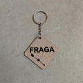 Llavero de madera grabado láser FRAGA