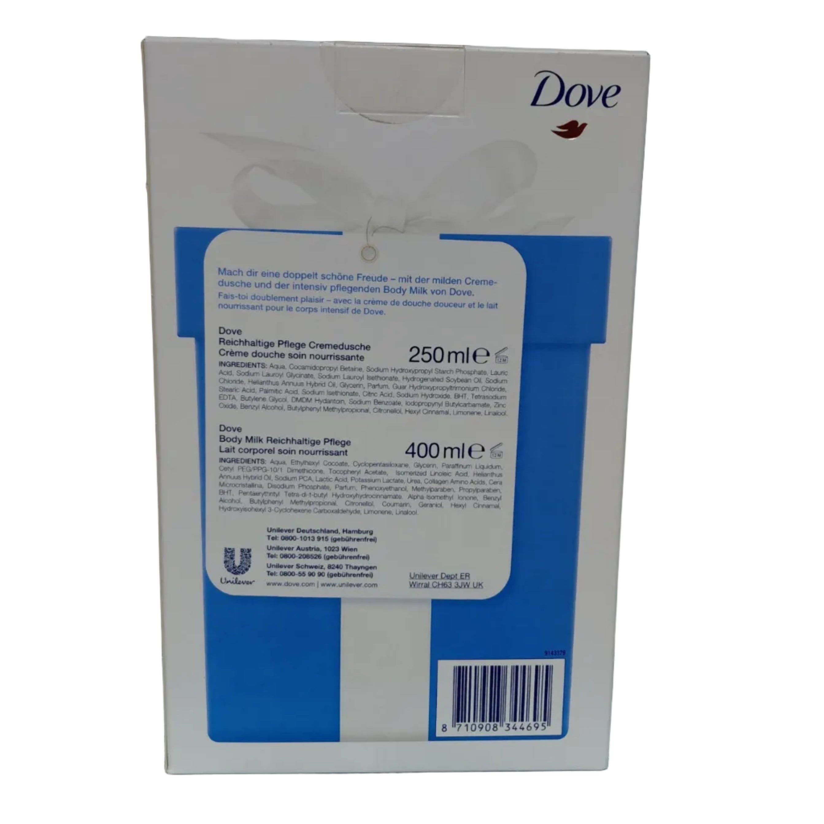 Pack dove regalo gel de ducha crema corporal