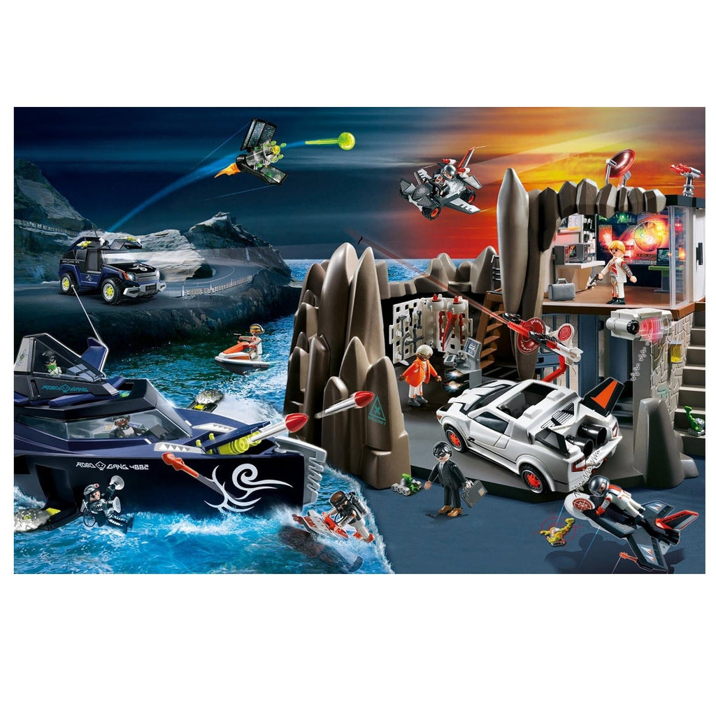 Puzzle Playmobil 200 piezas Agentes TOP, con figura de agente incluida