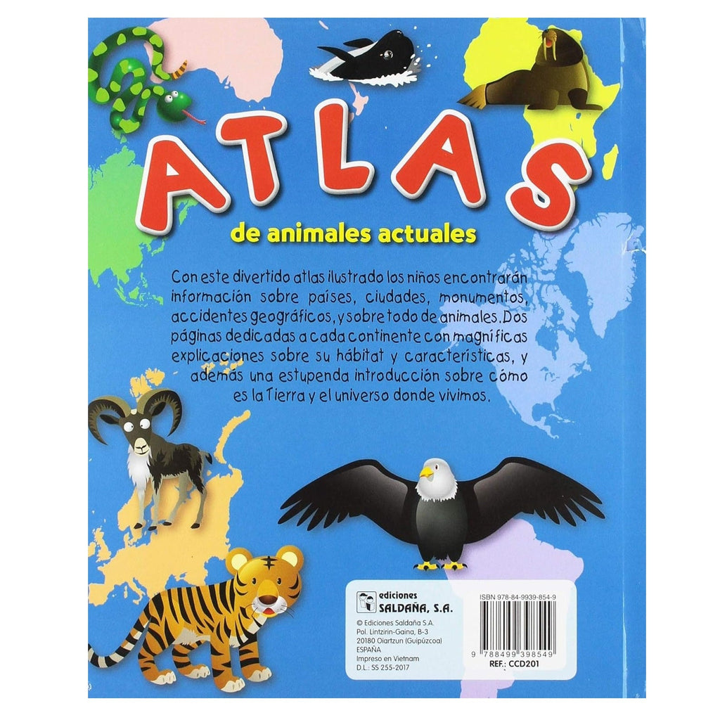 Libro "Atlas de los animales actuales"
