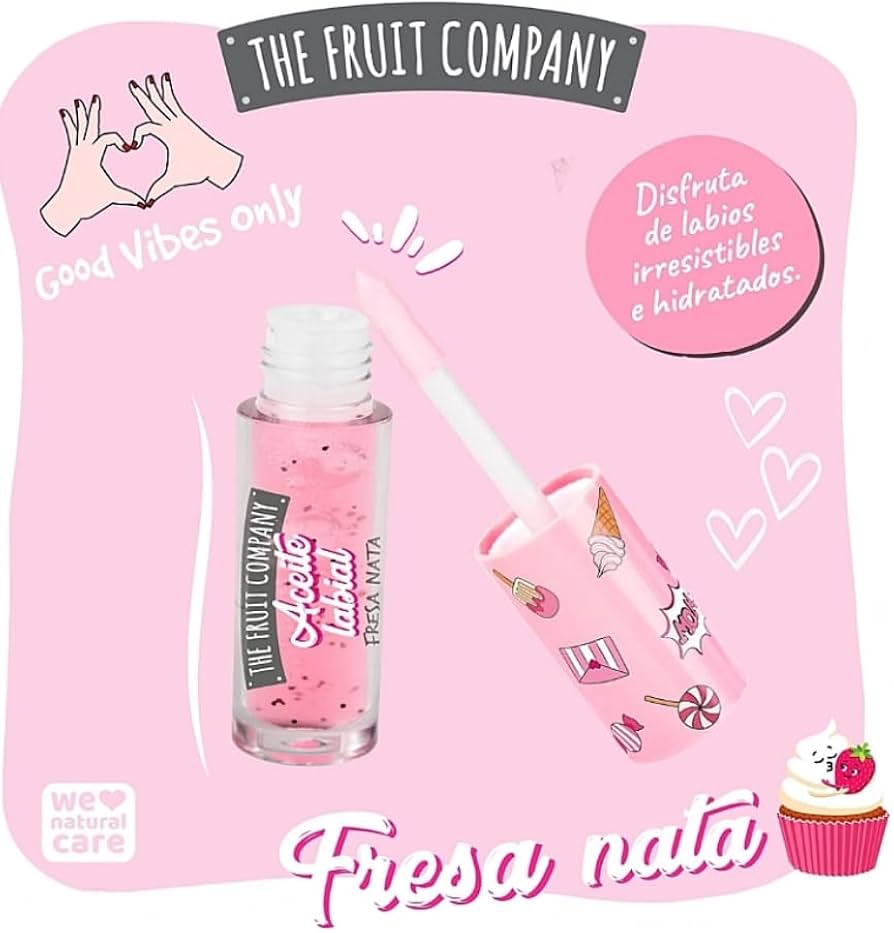Aceite labial fresa y nata The Fruit Company