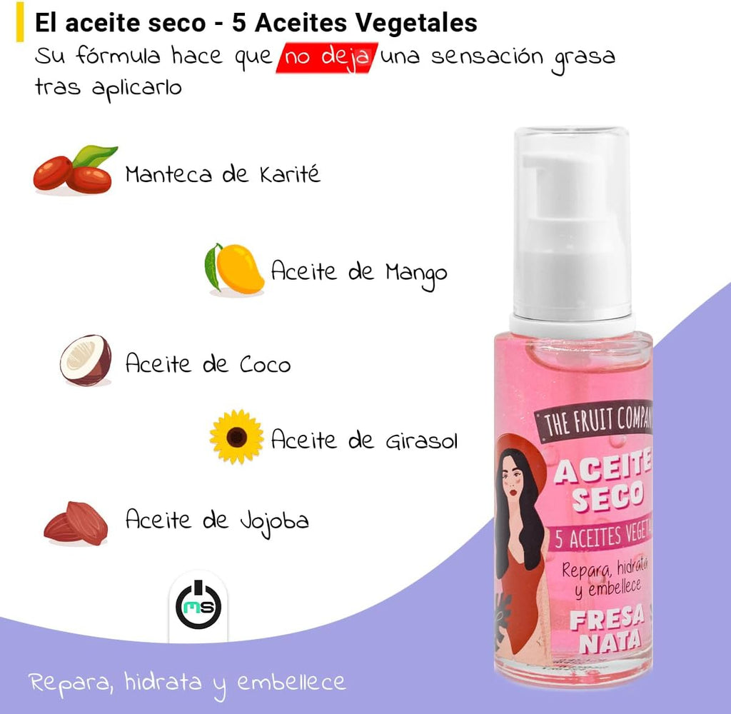 Aceite seco spray, repara hidrata y embellece The Fruit Company