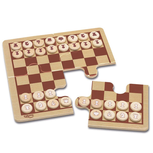 Ajedrez-Damas en caja de metal