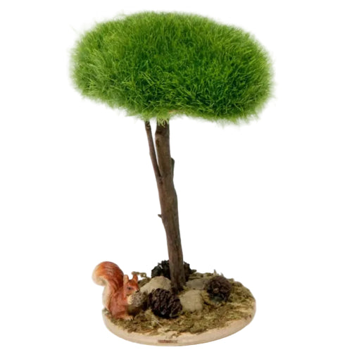 Arbol con ardilla decoracion navidad belen