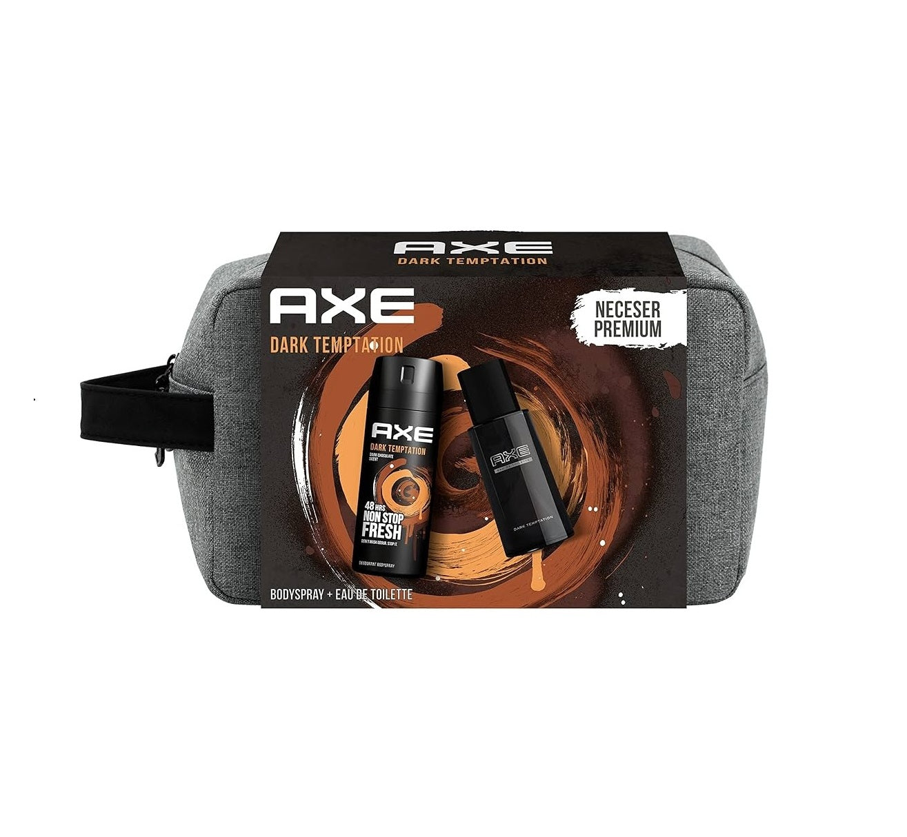 Neceser + desodorante + colonia hombre AXE Dark Temptation
