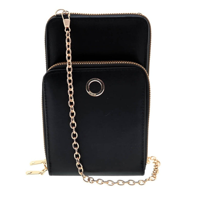 Bolso pequeño de polipiel color negro