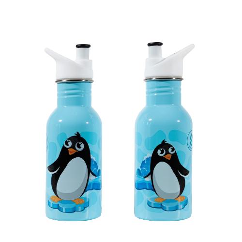 Botella termica acero inoxidable pinguino