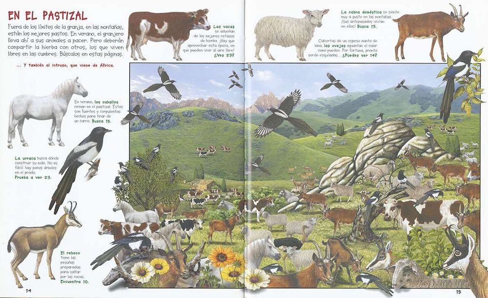 Libro "Busca los animales de la granja"