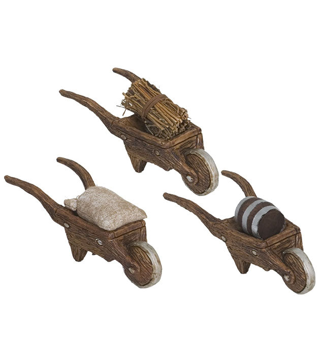 Carretillo navidad belen miniaturas decoracion 