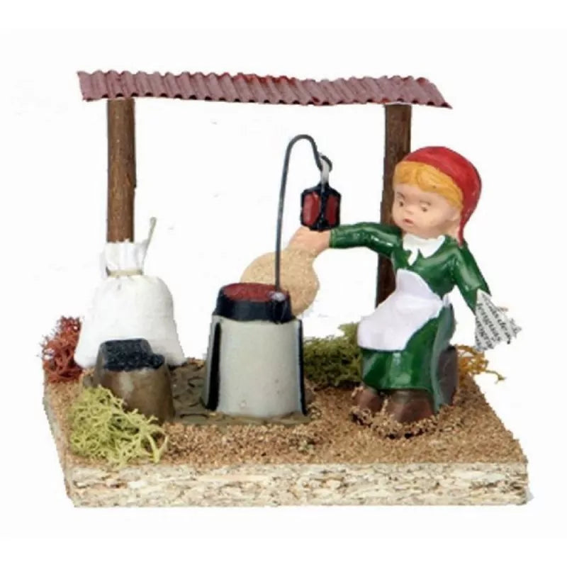 Castañera estilo moderno (8 cm) ideal para tu belén navideño.