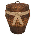 Cesto ropa mimbre. Ropdero decoracion hogar