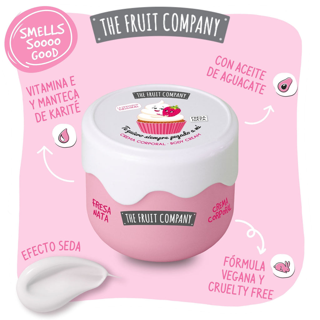 Crema corporal fresa y nata The Fruit Company