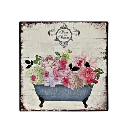 Decoracion de pared, cartel de metal