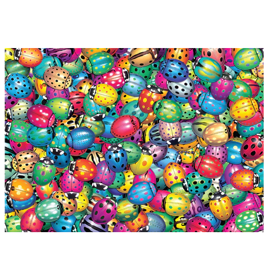 Puzzle Beetlemania, doble cara (500 piezas)
