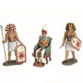 Faraón y soldados egipcios navidad belen antiguo egipto figuras