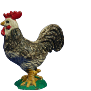 Gallo de durexina de 3 cm navidad belen