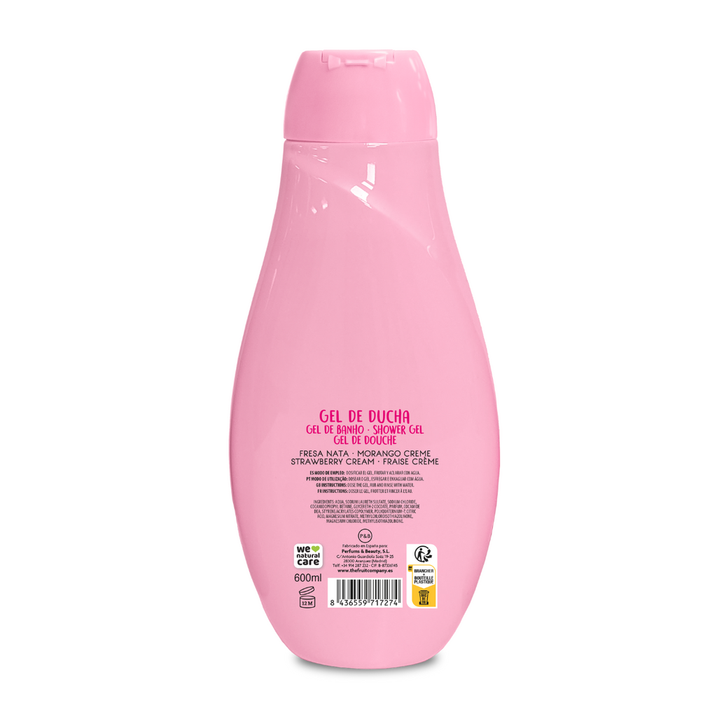 Gel de ducha fresa y nata The Fruit Company
