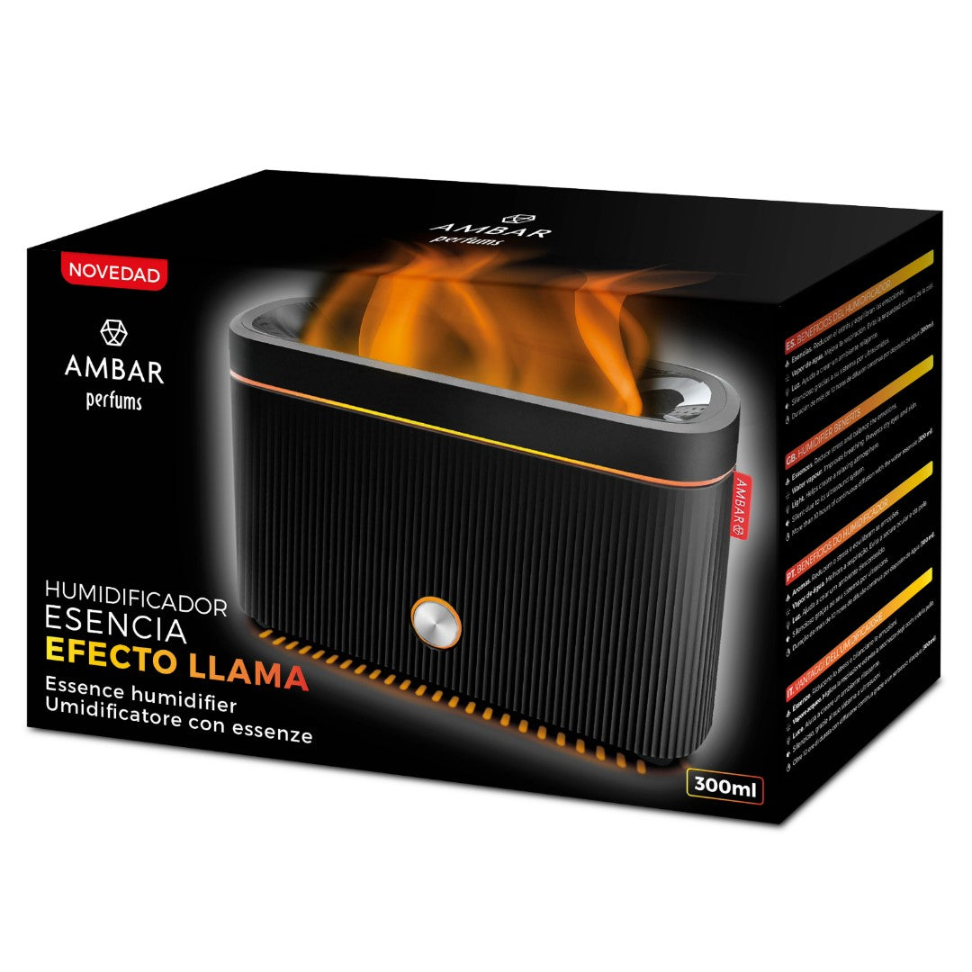 Humidificador de esencia efecto llama Ambar