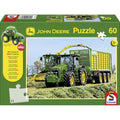 JP-puzzle John Deere con mini tractor incluido 60 piezas juguetes y juegos