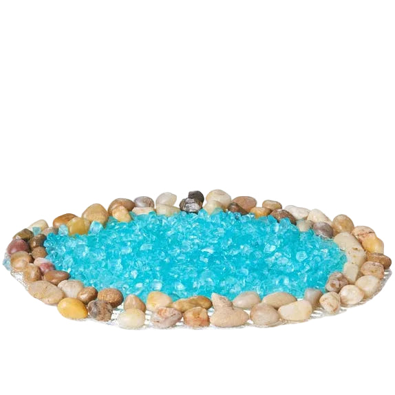 Lago con piedritas navidad belén decoracion figuras