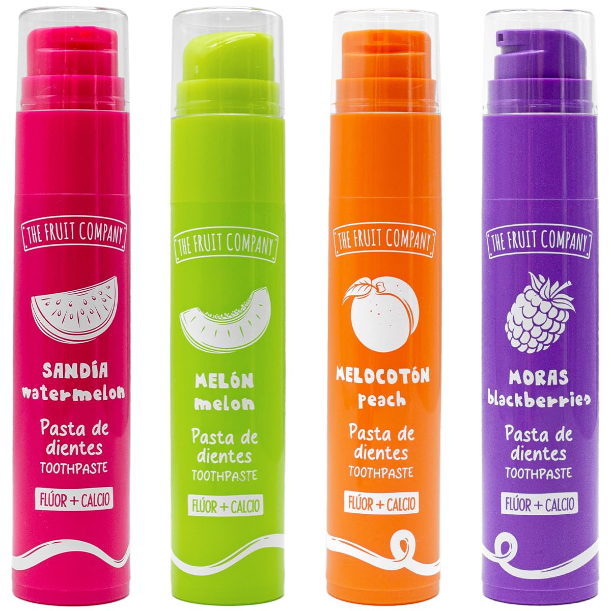 Pasta de dientes The fruit company sabor sandia melon melocoton y moras