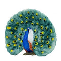 Pavo real navidad belen figuras animales
