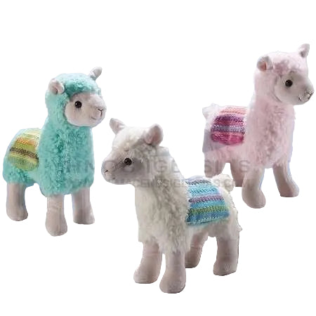 Peluche llama rosa azul o beige regalos ideas niños infantil