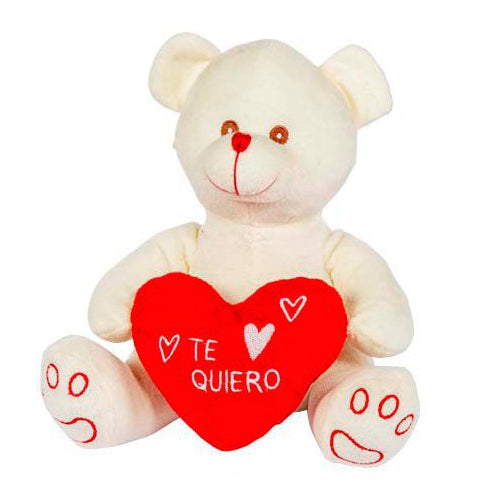 Peluche osito con corazón TE QUIERO (21 cm) san valentin ideas regalo 