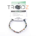 Pulsera agata india minerales piedras bisuteria 