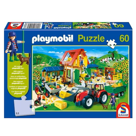 Puzzle playmobil 60 piezas con figura incluida 55458 juegos juguetes niños