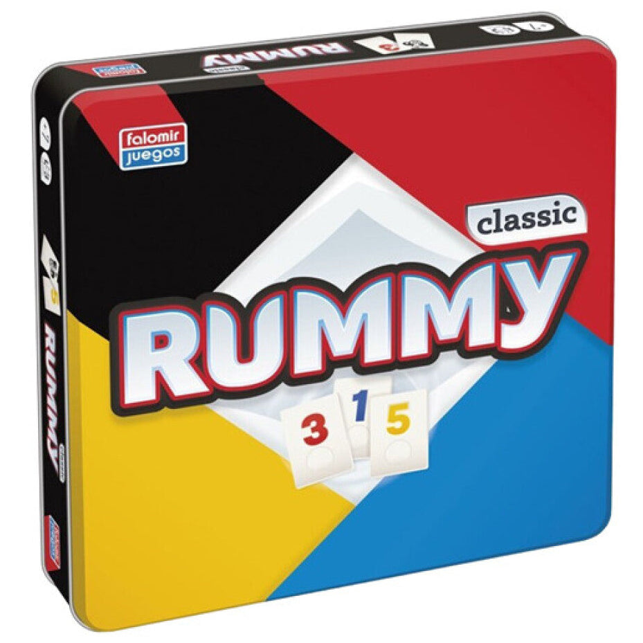 Rummy Classic en caja de lata juegos de mesa regalos niños ideas numeros decoracion hogar ideas