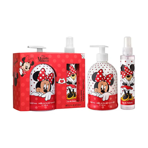 Set Minnie Mouse colonia + jabón de manos