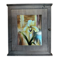 Tapa contador de madera con estampa floreal vintage decoracion hogar