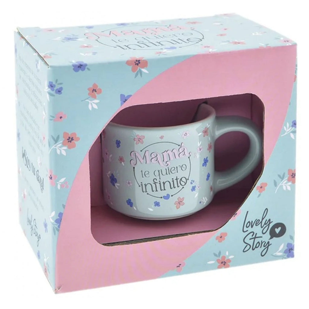 Taza mamá te quiero infinito regalos dia de la madre ideas decoracion ceramica