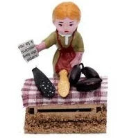 Vendedora de chorizos estilo moderno ideal para tu belén navideño.