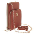 Bolso pequeño de polipiel color camel