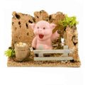 cerdo con plataforma estilo moderno belen navidad
