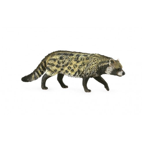 Figura de civeta africana con todo lujo de detalles, figuras de animales a escala para el Belén, figuritas de animalitos para el Pesebre de Navidad