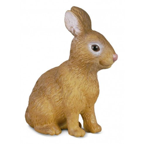 Figura conejo marrón ideal para niños o para coleccionar, figuras de animales para el Belén, figuritas de animalitos para el Pesebre de Navidad