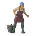 Figura de granjera con todo lujo de detalles ideal para niños o para coleccionar, maquetas